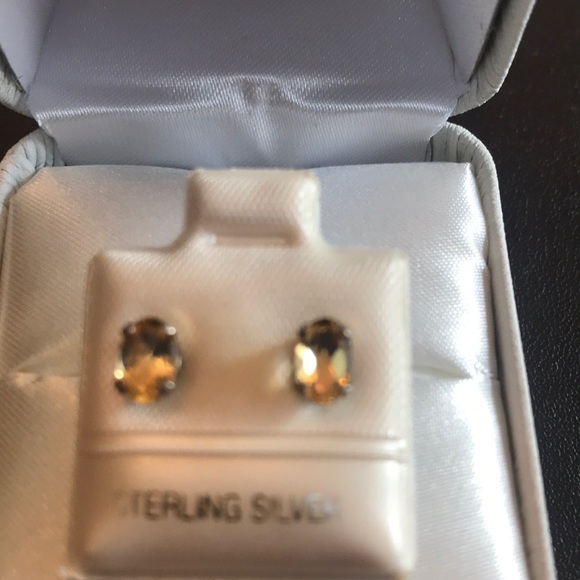 Jewelry - Citrine and Sterling Silver Earrings